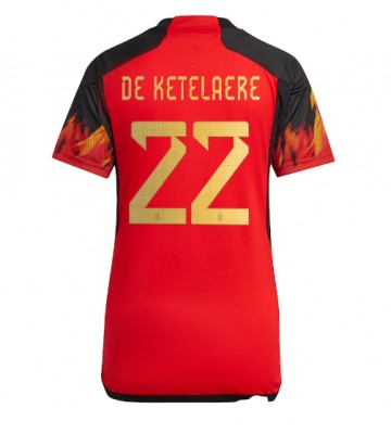Belgia Charles De Ketelaere #22 Hjemmedrakt Kvinner VM 2022 Kortermet